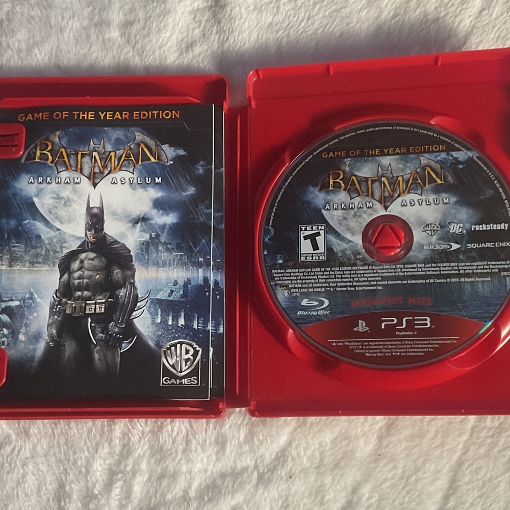 Sony PS3 Batman: Arkham Asylum Game of the Year Edition - Red Case - Picture 3 of 3